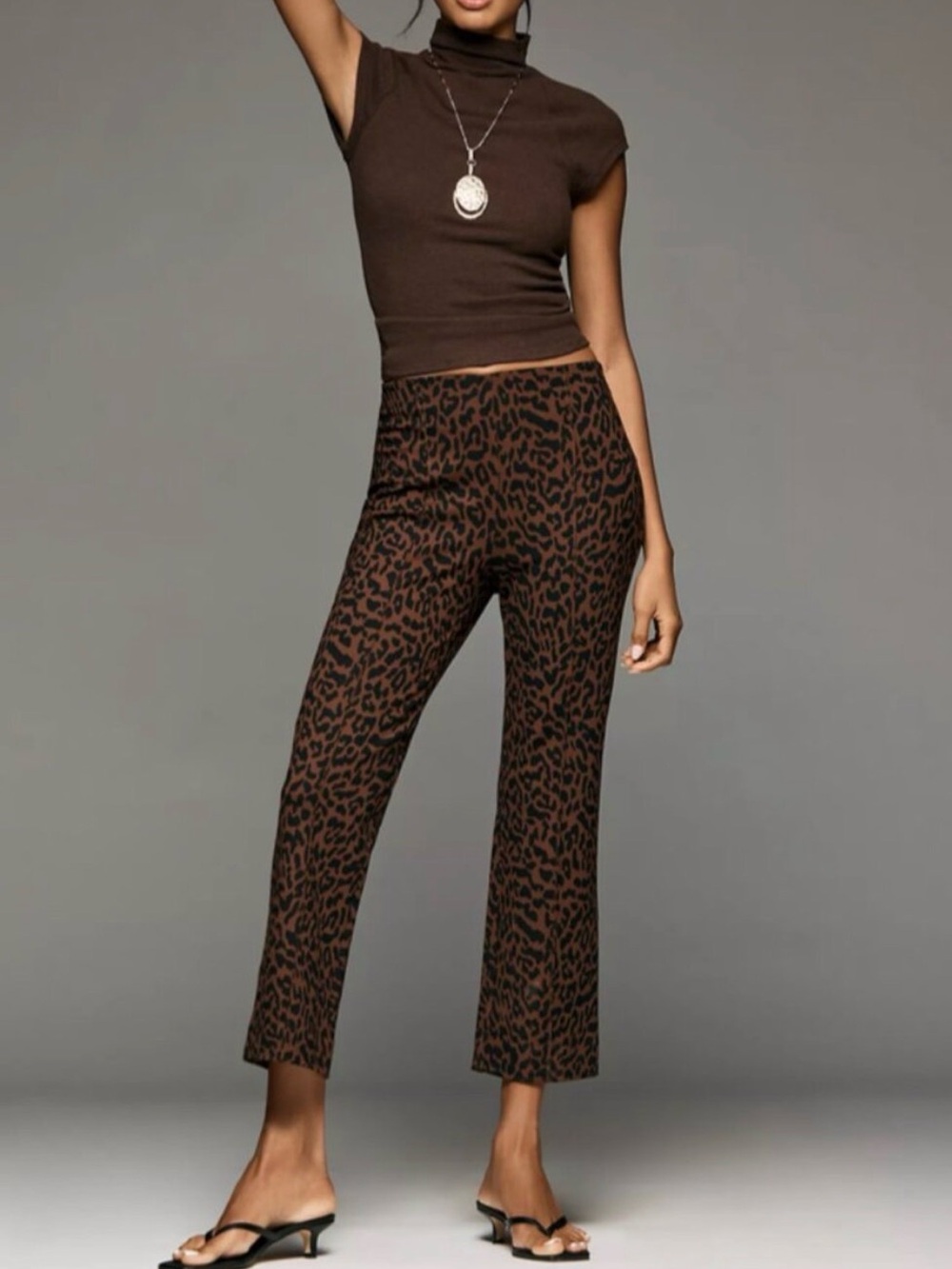 New Maeve By Anthropologie Poppy Printed Pull on pants. Cheetah sz XS